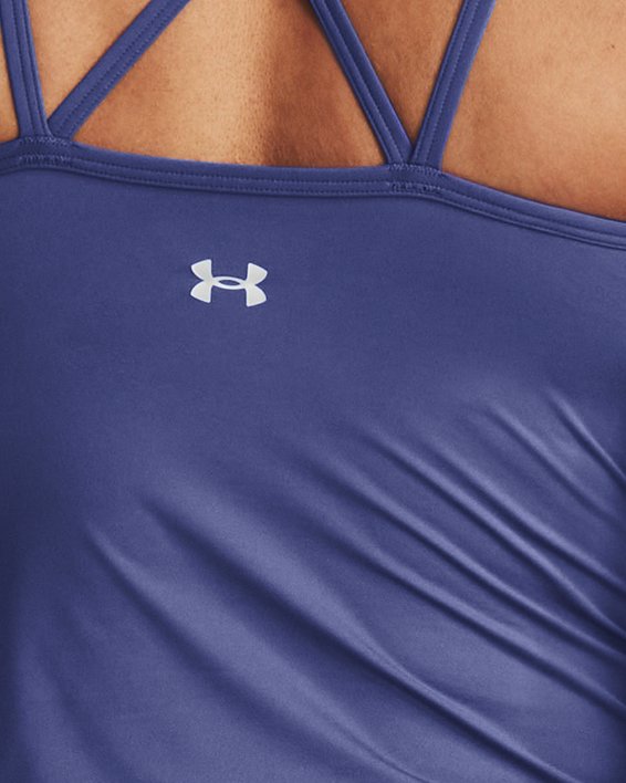 Women's UA Meridian Fitted Tank in Purple image number 1