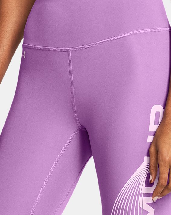 Legging longueur chevilles UA Motion Branded pour femme, Purple, pdpMainDesktop image number 2