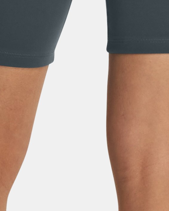 Shorts de ciclismo UA Motion para mujer, Gray, pdpMainDesktop image number 1