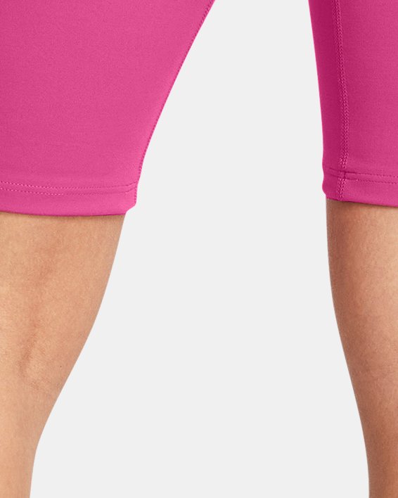 Women's UA Motion Bike Shorts, Pink, pdpMainDesktop image number 1