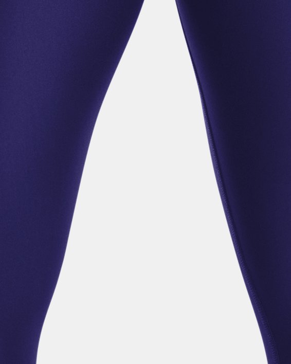 女士HeatGear® No-Slip Waistband Blocked九分褲 in Blue image number 1