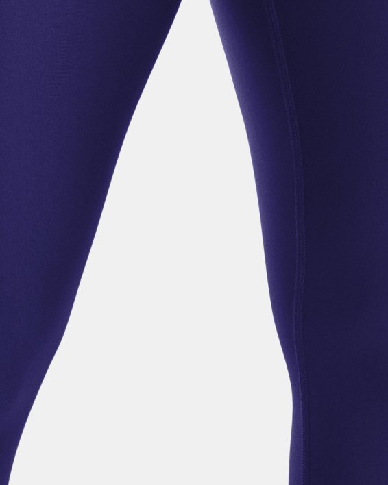 女士HeatGear® No-Slip Waistband Blocked九分褲 in Blue image number 0