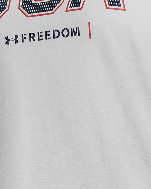 Заказать Спортивная одежда Футболка Freedom PTH Under Armour, цвет - cерый,  по цене 3 300 рублей на маркетплейсе