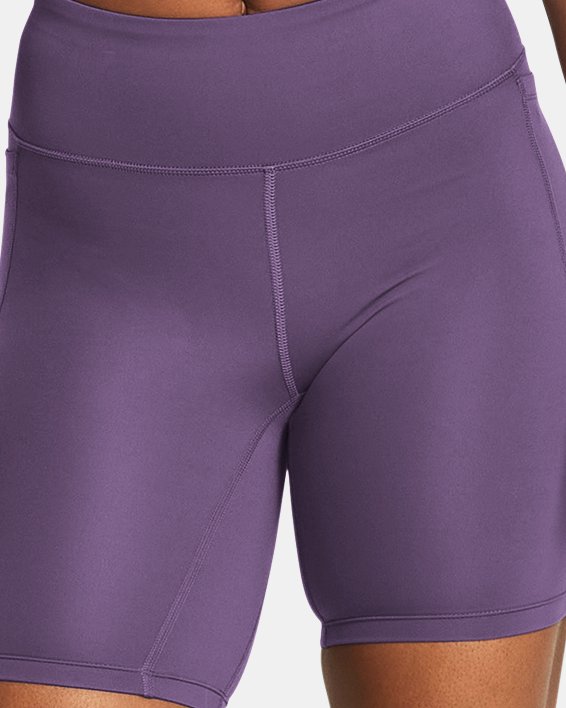 กางเกงขาสั้น UA Movement Bike สำหรับผู้หญิง in Purple image number 2