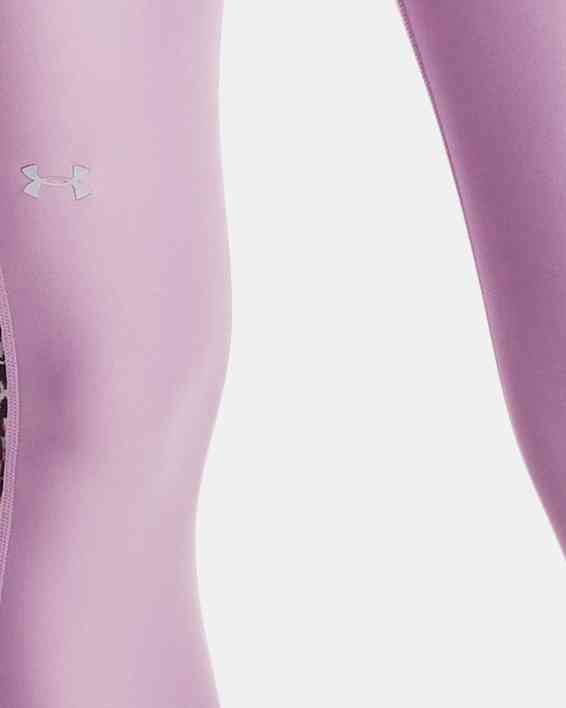 Under Armour Womens Mesh Panel Leggings - Purple