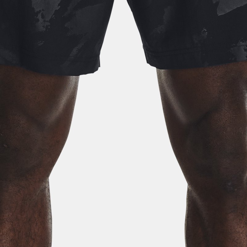 Men's Under Armour Woven Emboss Shorts Black / Black L