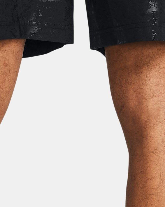Men's UA Tech™ Woven Emboss Shorts in Black image number 1