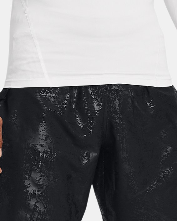 Men's UA Tech™ Woven Emboss Shorts in Black image number 2