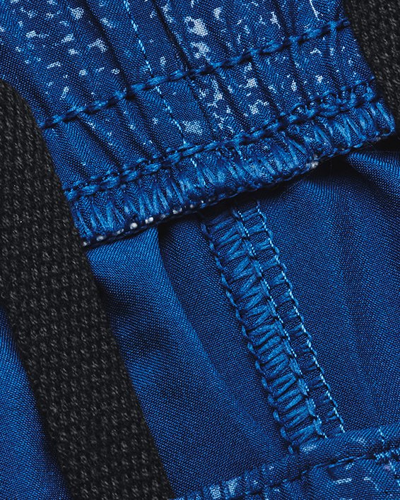 Shorts UA Woven Emboss para hombre, Blue, pdpMainDesktop image number 4