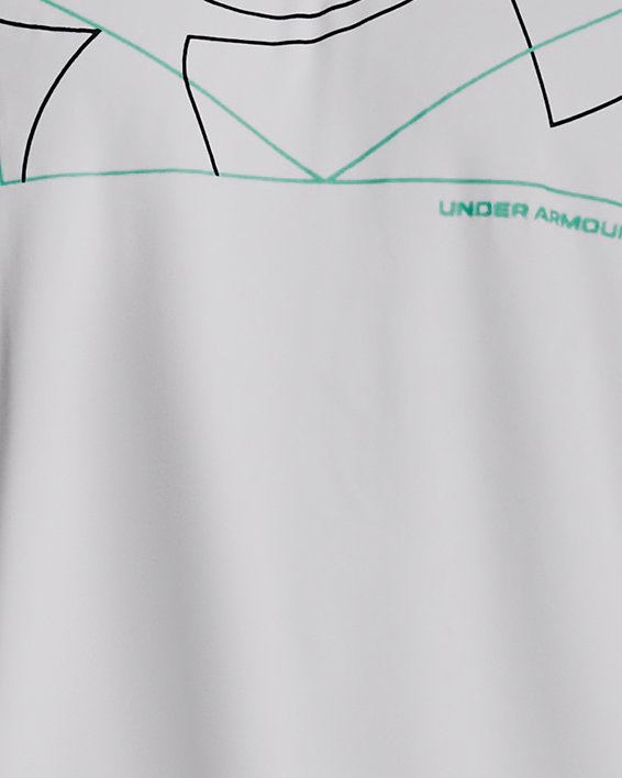 Under Armour Mens Long Sleeve Logo UA Velocity Shirt white/gray