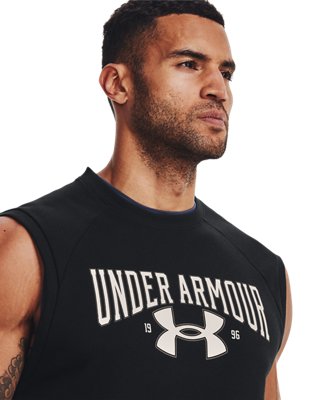 Men's UA Rival Fleece Sleeveless Crew image number 4