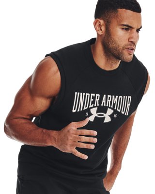 Men's UA Rival Fleece Sleeveless Crew image number 0