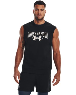 Men's UA Rival Fleece Sleeveless Crew image number 3