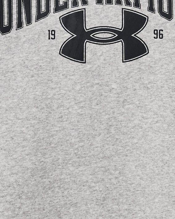Little Boys' UA Hypno Logo Short Sleeve in Gray image number 0