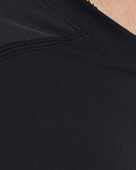 Men's HeatGear® Fitted Short Sleeve in Black image number 3