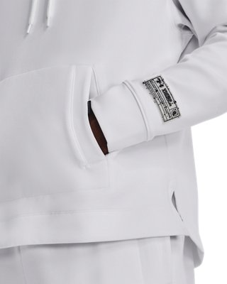 Sudadera con capucha UA Summit Knit unisex, White, pdpMainDesktop image number 7