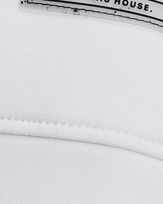 Unisex UA Summit Knit ½ Zip in White image number 7