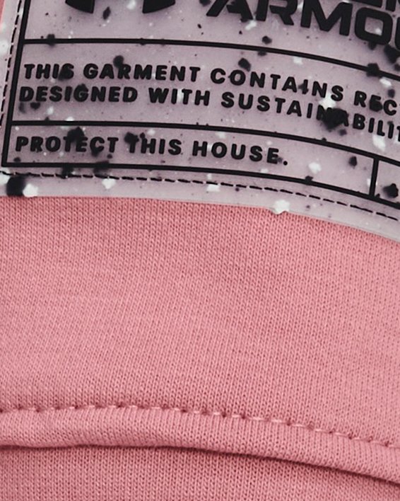 Unisex UA Summit Knit ½ Zip in Pink image number 6