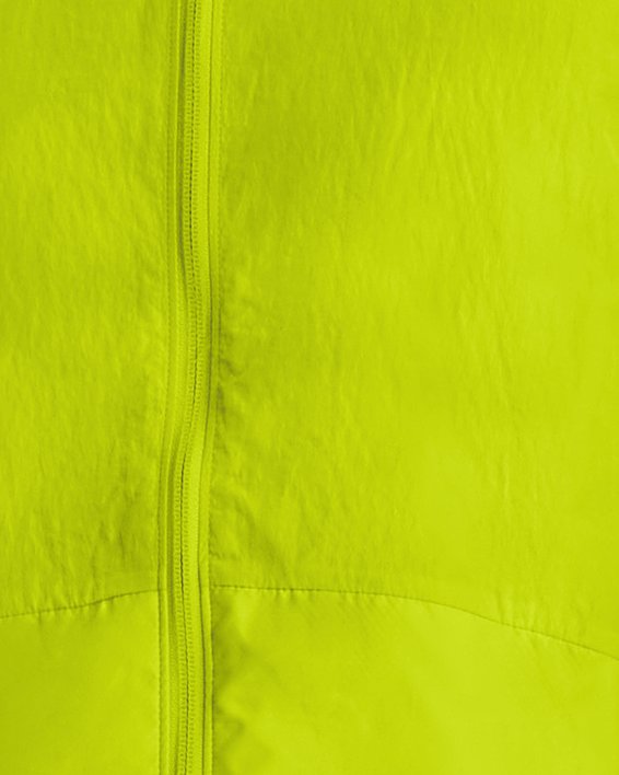 Men's UA RUSH™ Woven Full-Zip in Green image number 0