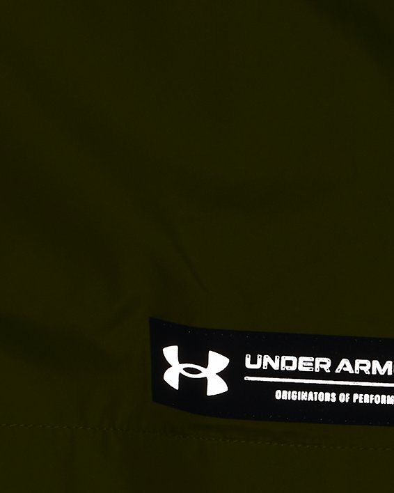 Men's UA RUSH™ Woven Full-Zip in Green image number 4