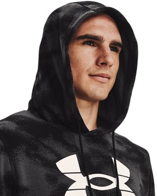 Sudadera con capucha UA Rival Terry para hombre, Black, pdpMainDesktop image number 3