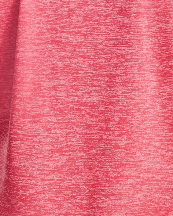 女士UA Tech™ Twist Script短袖T恤 in Pink image number 1