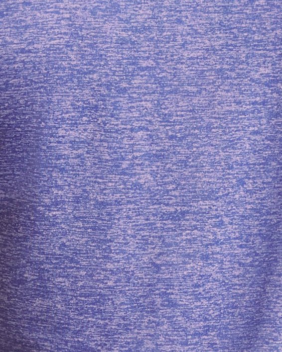 Women's UA Tech™ Twist Big Logo Gel Short Sleeve in Purple image number 1