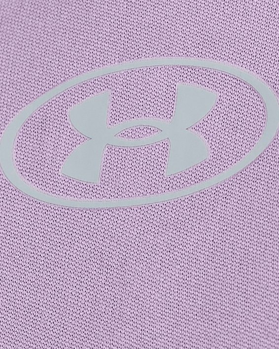 Women's UA Velocity Gradient Wordmark Short Sleeve, Purple, pdpMainDesktop image number 3