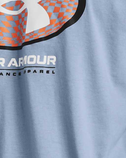 T-shirts Under Armour Originators Back Tee Black/ Orange Spark
