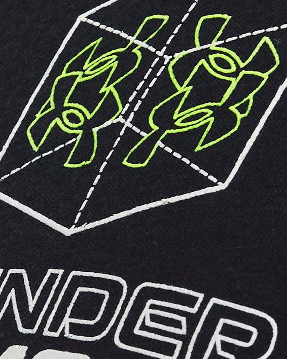 Men's UA Schematic Logo Short Sleeve in Black image number 3