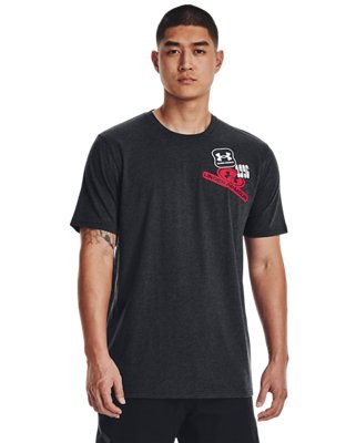 남성 UA 스티커 그래픽 반팔