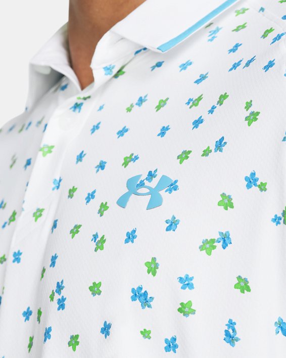 Polo UA Iso-Chill Floral pour hommes