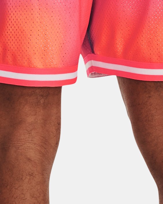 Men's Curry Heavy Mesh 8" Shorts in Pink image number 1