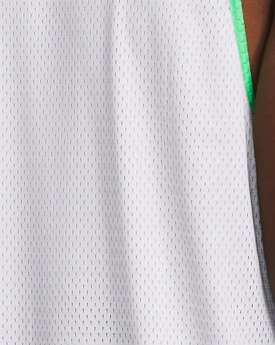 Under Armour Stock Clutch Reversible Basketball Short Men's Large Green  White