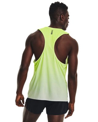 Men's UA RUSH&trade; Run Singlet, Green, pdpMainDesktop image number 1