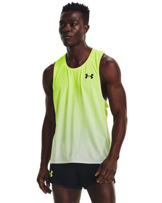 Men's UA RUSH&trade; Run Singlet, Green, pdpMainDesktop image number 0