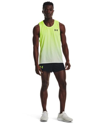 Men's UA RUSH&trade; Run Singlet, Green, pdpMainDesktop image number 2