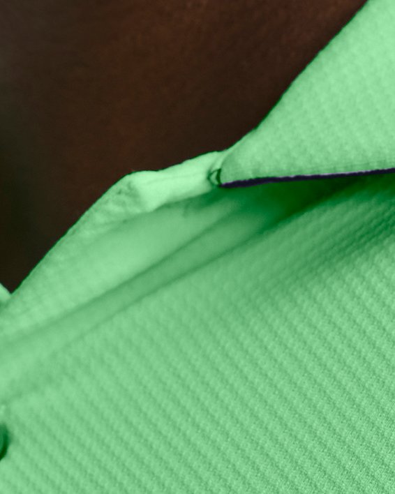 Herren UA Iso-Chill Poloshirt, Green, pdpMainDesktop image number 3