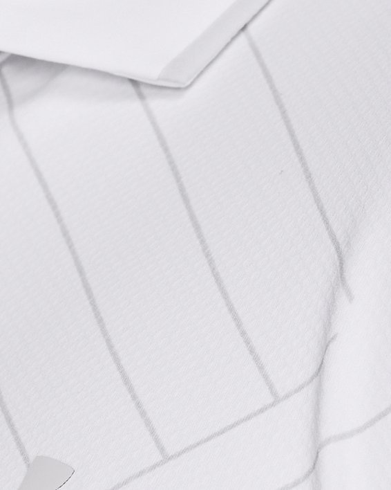 男士UA Iso-Chill Edge Polo衫 in White image number 2