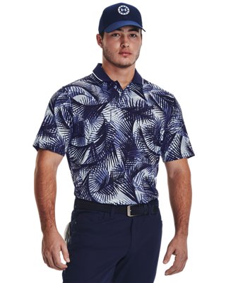 UA Iso-Chill Graphic Palm, Blue, pdpMainDesktop image number 0