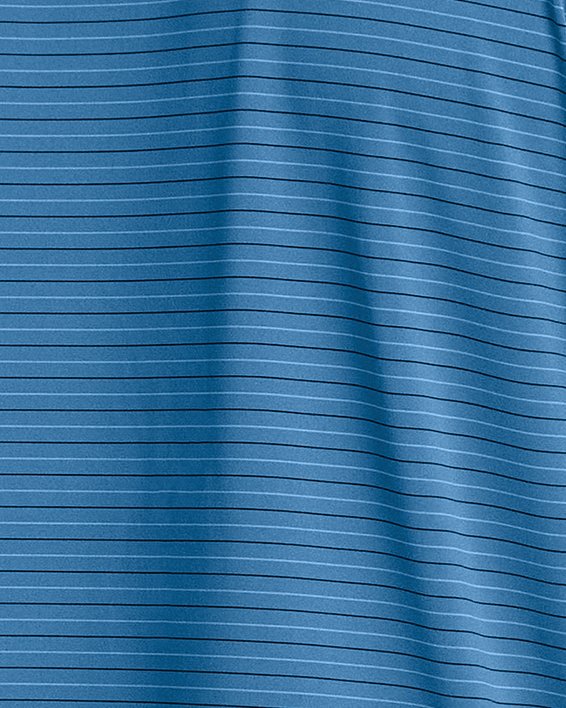 Polo UA Performance 3.0 Stripe pour homme, Blue, pdpMainDesktop image number 1