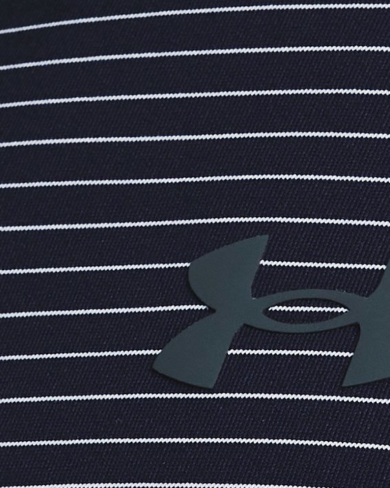 男士UA Performance 3.0 Stripe Polo衫 in Blue image number 3