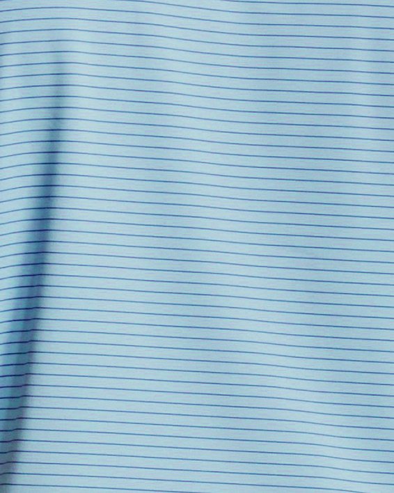 男士UA Performance 3.0 Stripe Polo衫 in Blue image number 1
