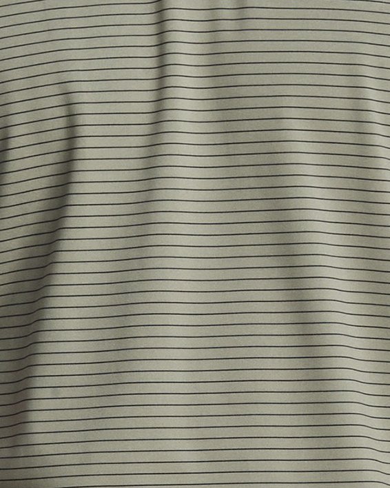 เสื้อโปโล UA Performance 3.0 Stripe สำหรับผู้ชาย in Green image number 0
