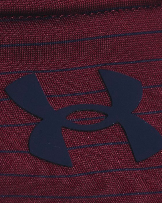 男士UA Performance 3.0 Stripe Polo衫 in Red image number 3
