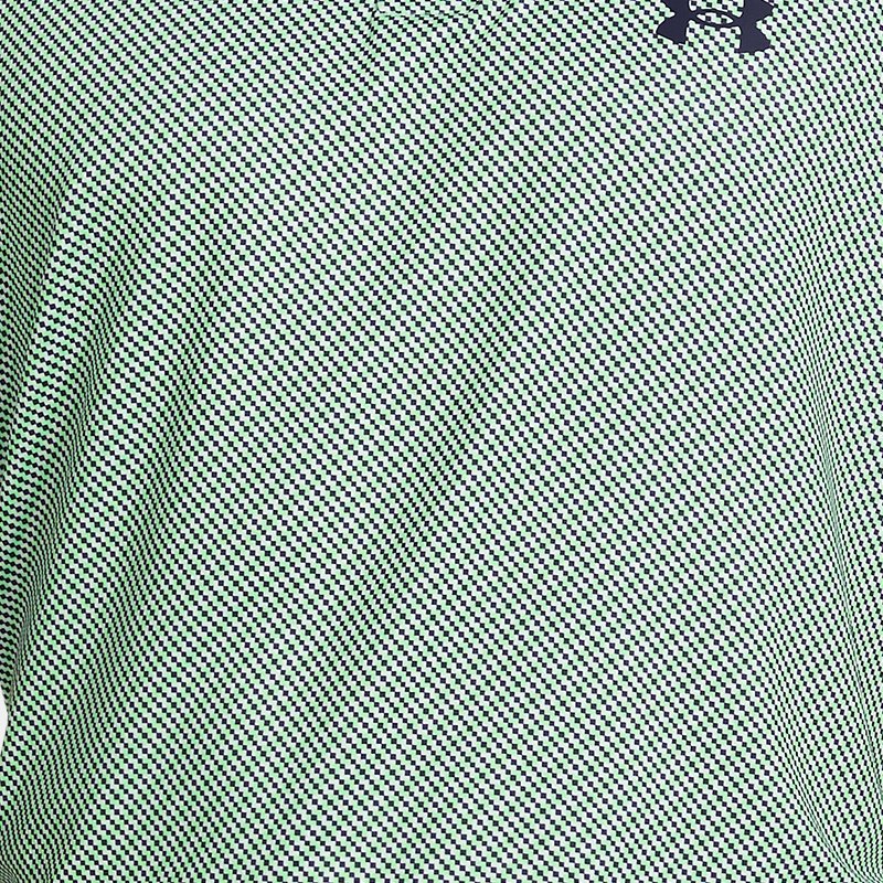 Under Armour Performance 3.0 Poloshirt mit Aufdruck für Herren Weiß / Matrix Grün / Midnight Blaue Marine L