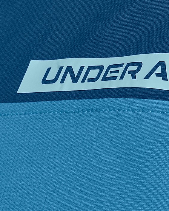 Męska koszulka z zamkiem do połowy długości UA Storm Windstrike, Blue, pdpMainDesktop image number 3