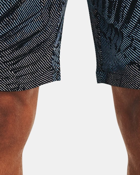 Hombres Shorts deportivos con estampado de letra de color