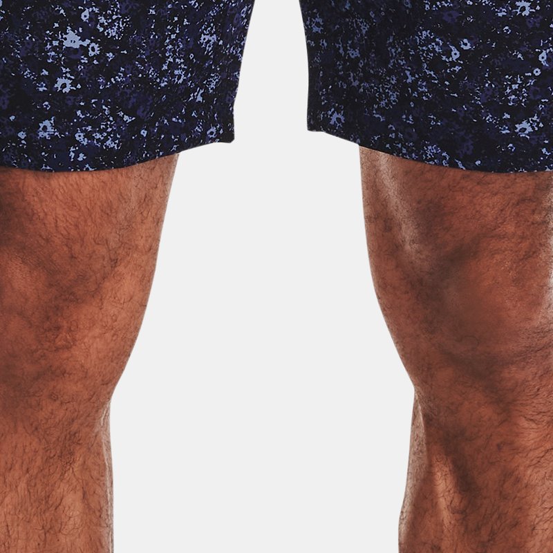 Men's Under Armour Drive Printed Shorts Midnight Navy / Halo Gray 36