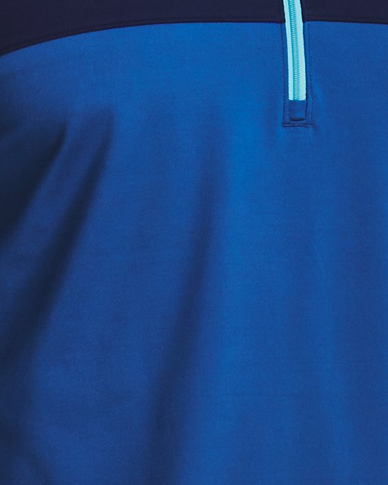 Men's UA Storm Midlayer Crestable ½ Zip, Blue, pdpMainDesktop image number 0
